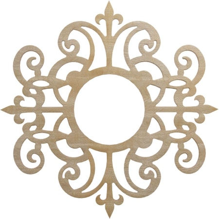 Ekena Millwork Dijon Wood Fretwork Pierced Ceiling Medallion, Hickory, 26"OD x 8 1/2"ID x 1/4"T CMWP26X26X0250DIHI